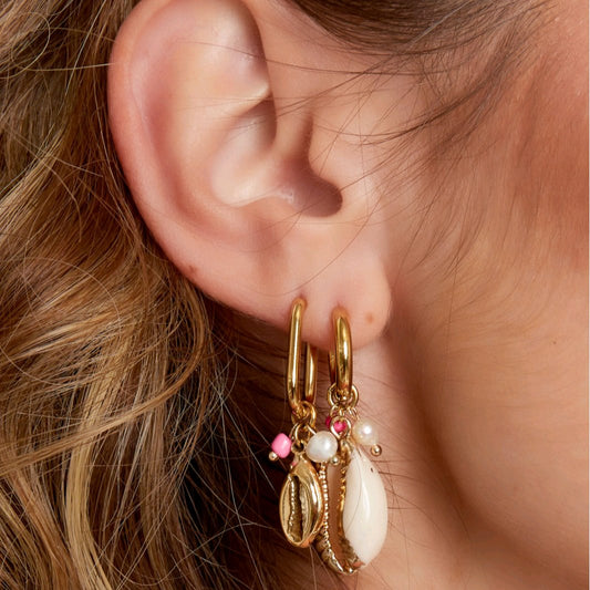 Kory- boucles d'oreilles dorées ethnic-chic dorée - Jaleey Jewelry